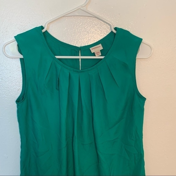 Merona Sleeveless Scoop Neck Blouse Green - Picture 3 of 8